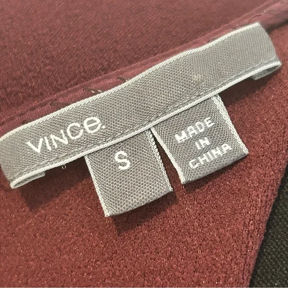 Vince Burgundy Shiraz Sheath Dress Sz S‎ - Picture 5 of 14